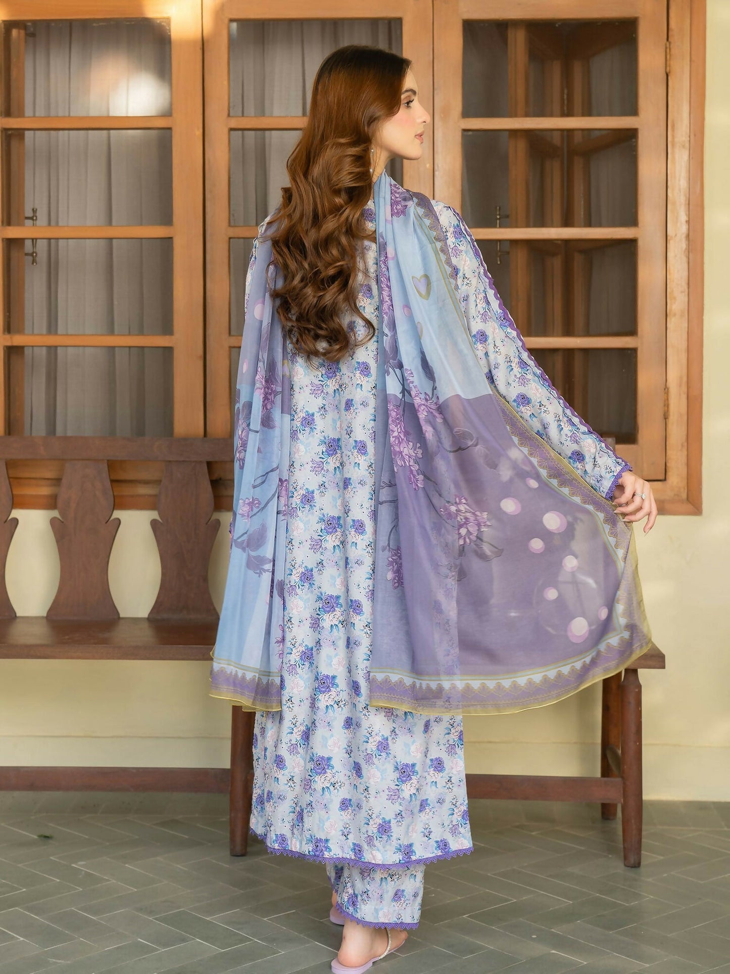 Panache Apparel Raw Silk Embroidered Stitched Suit-Lavinea