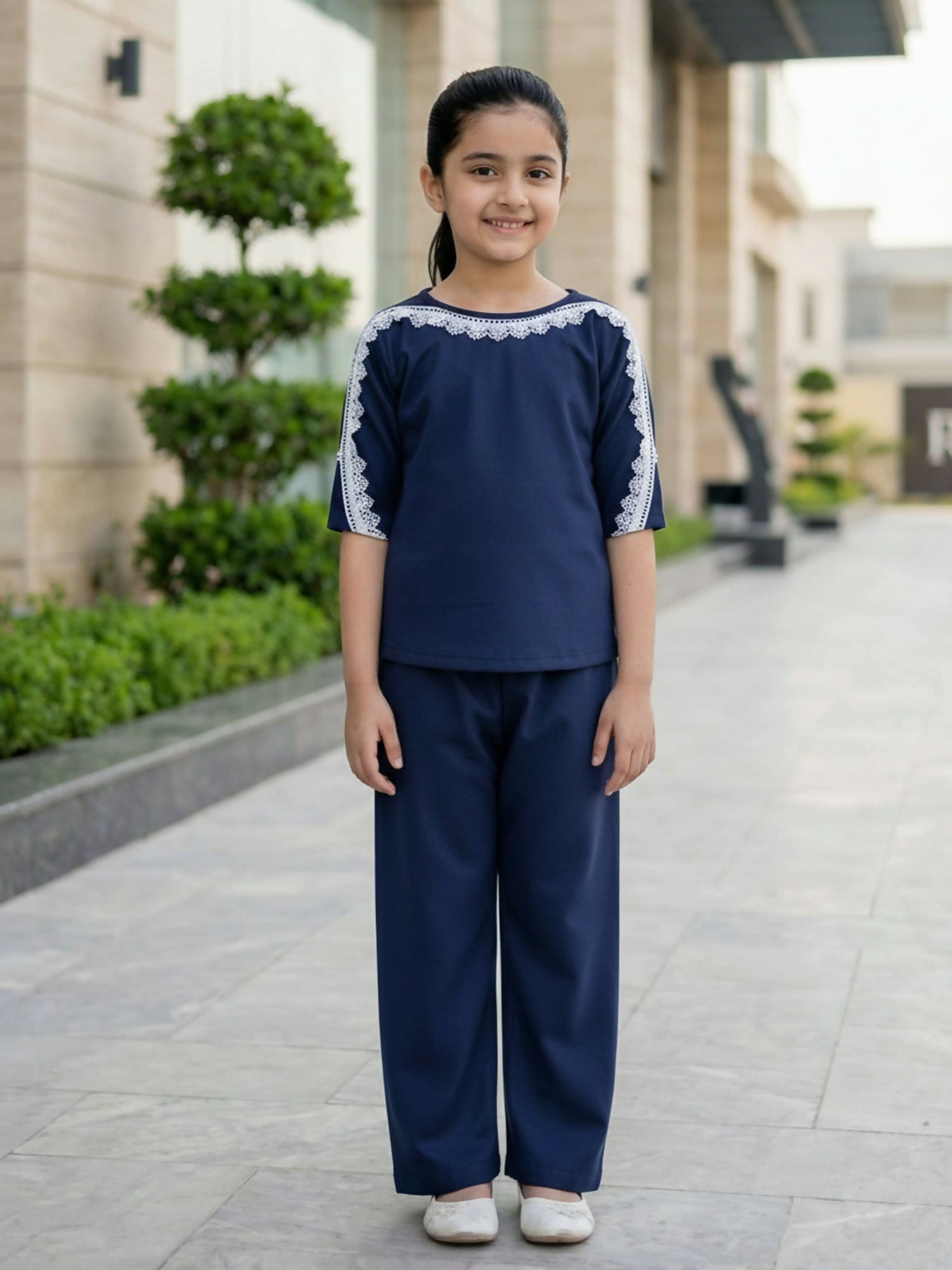 Velvour Girls Cotton Co-Ord Set-VG195-B