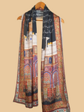 Scarves By Madiha Silk Calligrahy Stole