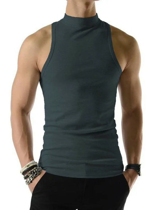 Jupiter Plain Turtleneck Flex Max Tank Tops-14897