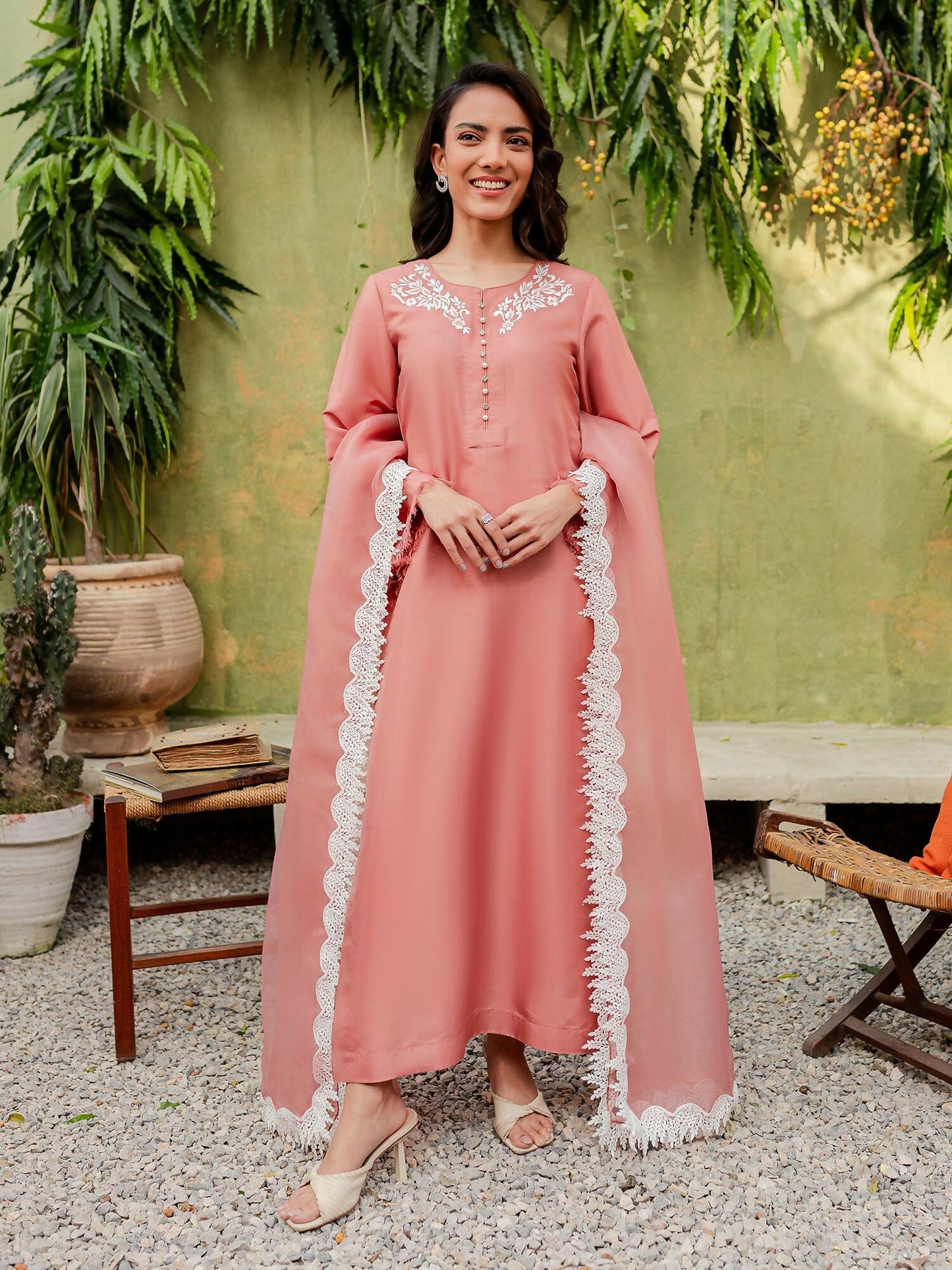 Allure By IH Katan Silk Embroidered Stitched 3-Piece Suit-Lilly