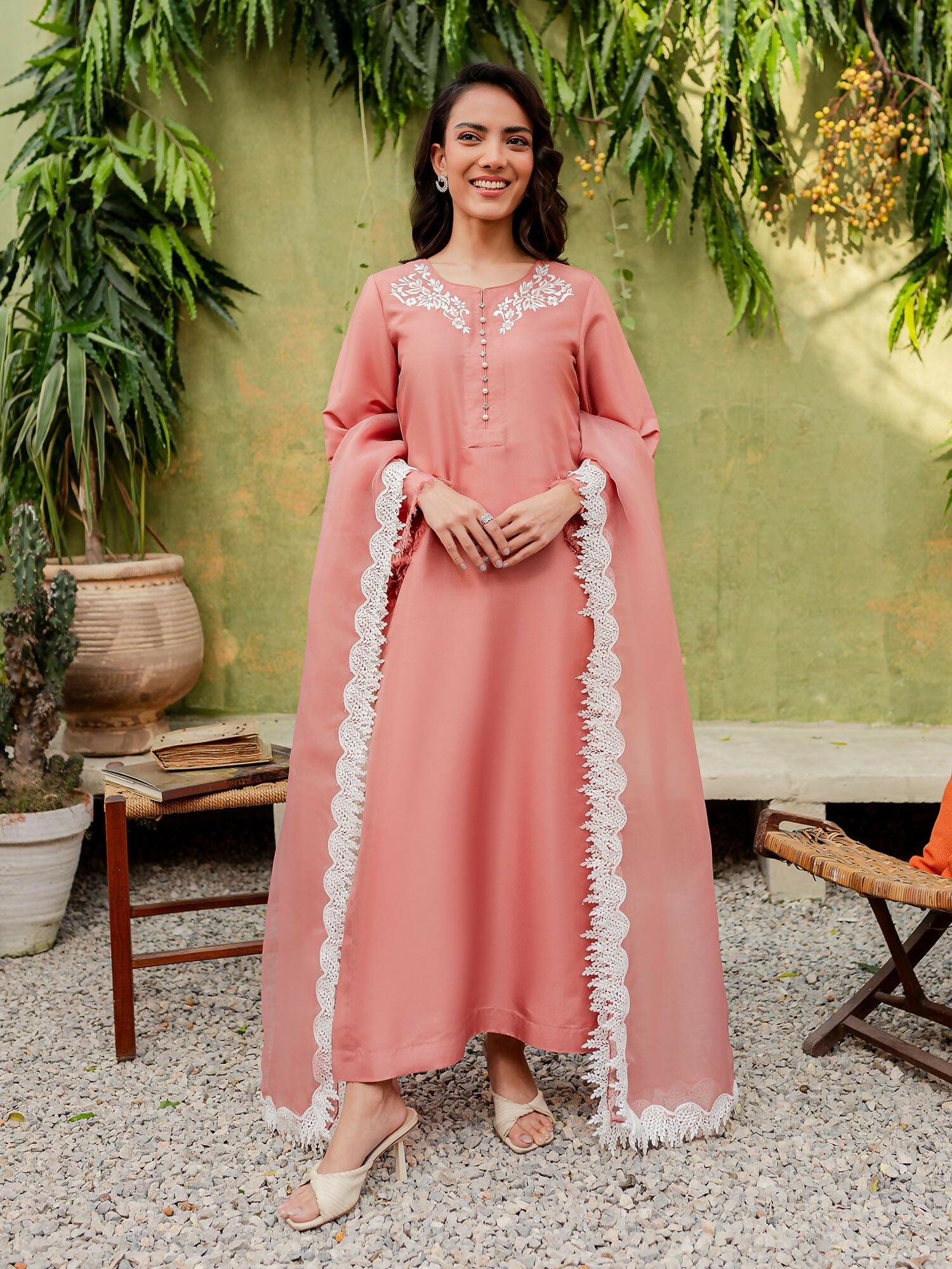 Allure By IH Katan Silk Embroidered Stitched 3-Piece Suit-Lilly
