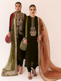 Hussain Rehar Chamak Damak Raw Silk Embellished Stitched 3-Piece Suit-Del
