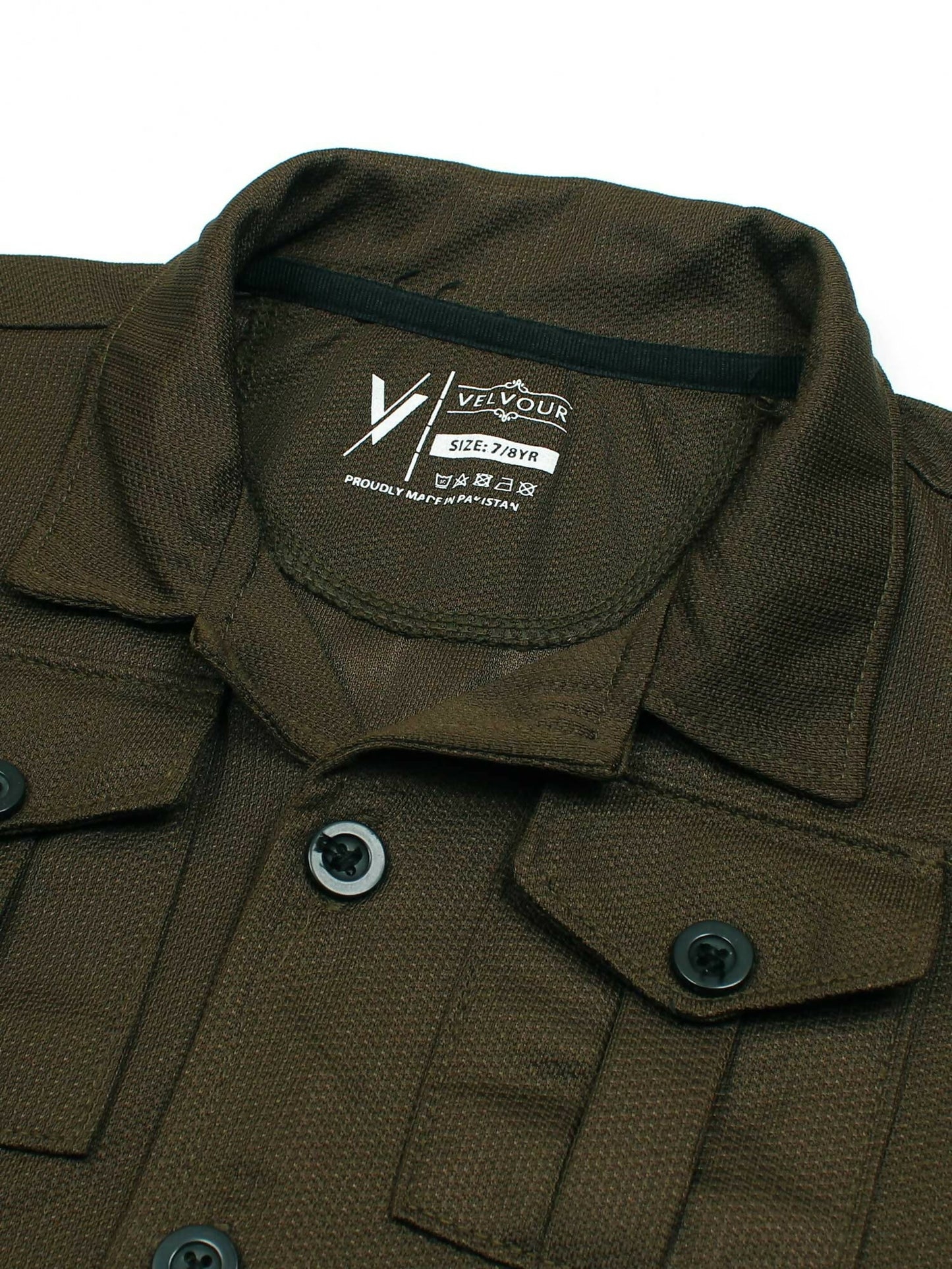 Velvour Imported Popcorn Full Sleeves Shirt-VWT40-CS