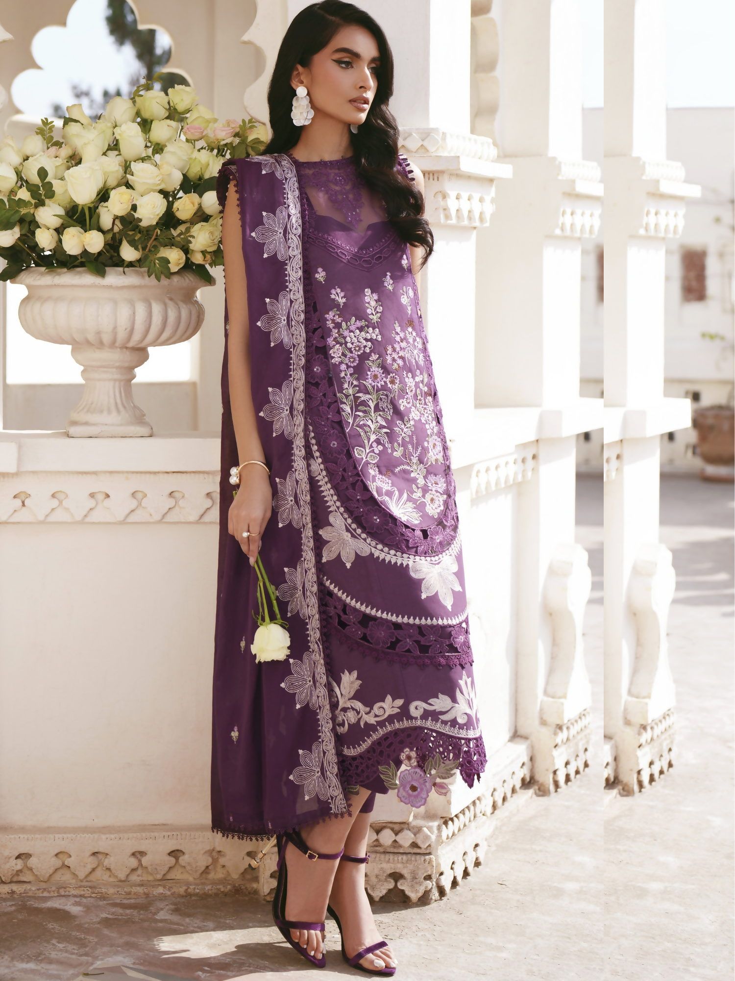 Parishay Shangrila Lawn Embroidered Unstitched 3-Piece Suit-SLA-15