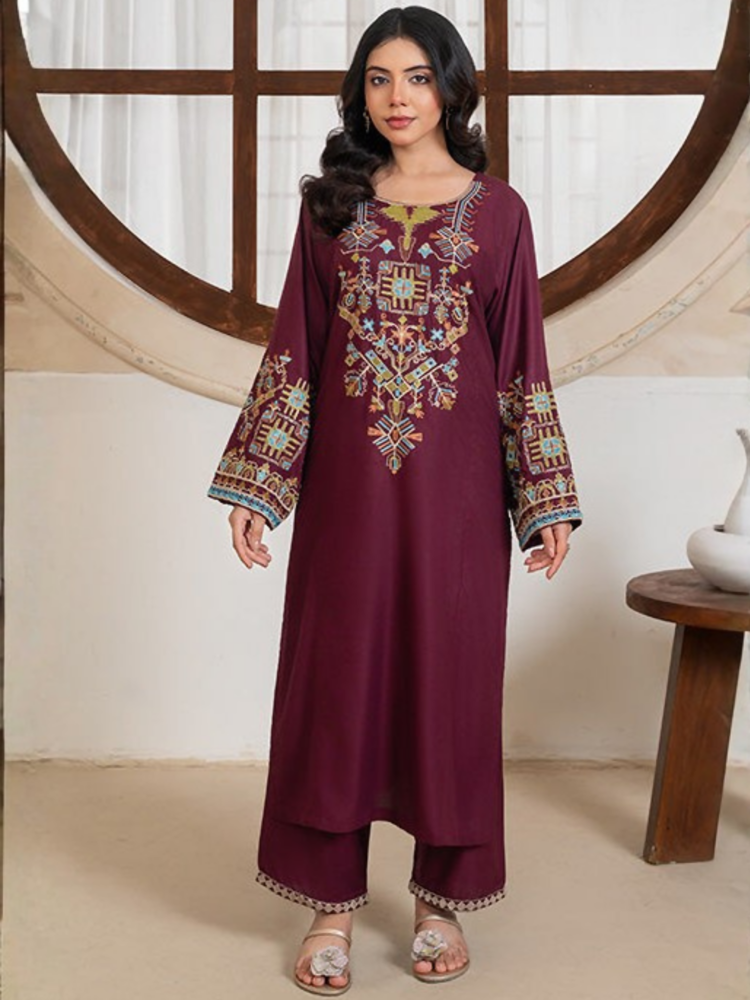 Stylish Collection Whisper Pret Linen Embroidered Stitched 2-Piece Suit-Bedford Embroidered