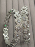 H&A Jewellery One Carat Silver Rhodium-Plated Karay with Semi-Precious Stones