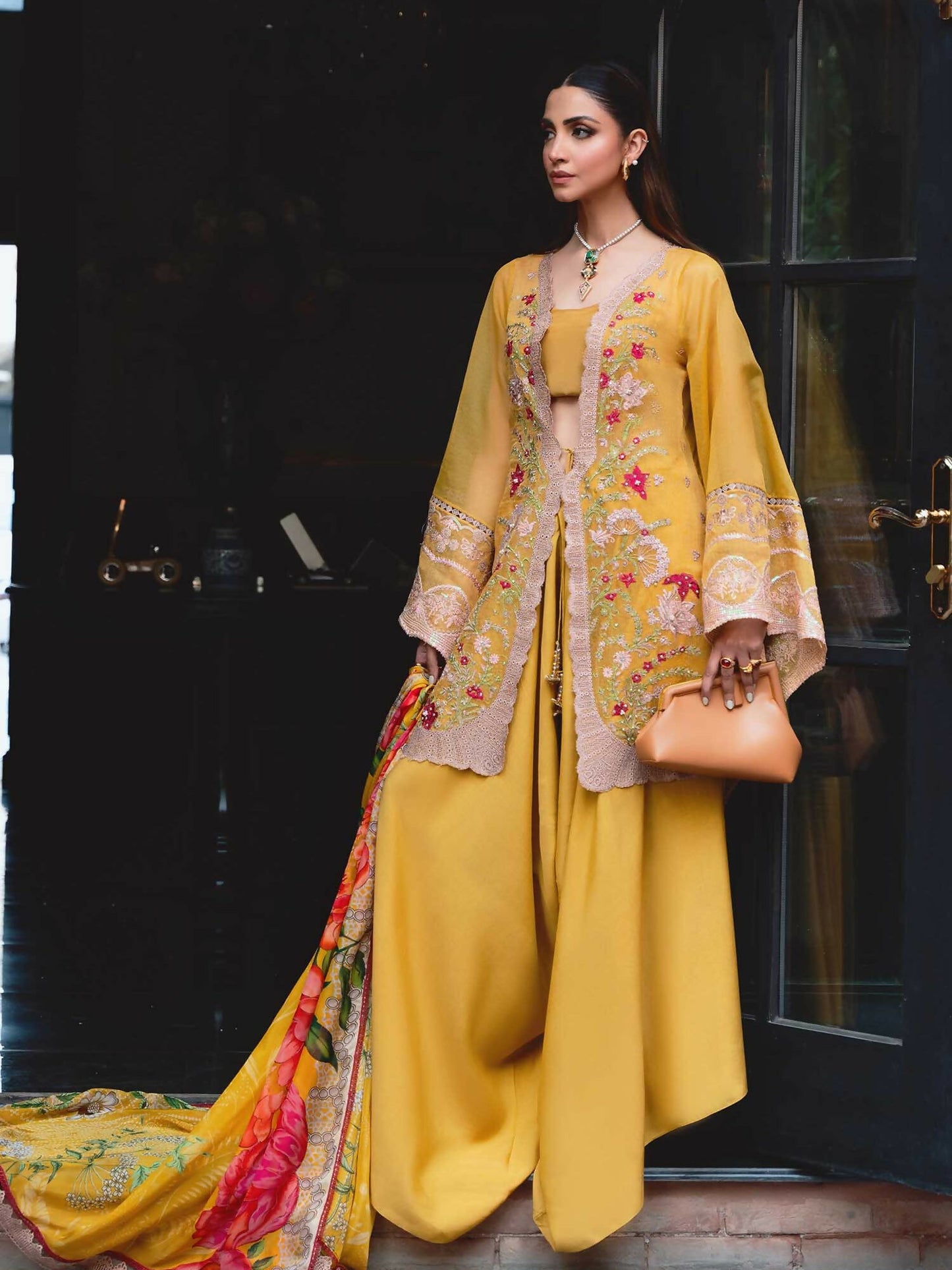 Shiza Hassan Aira Luxury Pret Cotton Net Embroidered Stitched 4-Piece Suit-Maeve