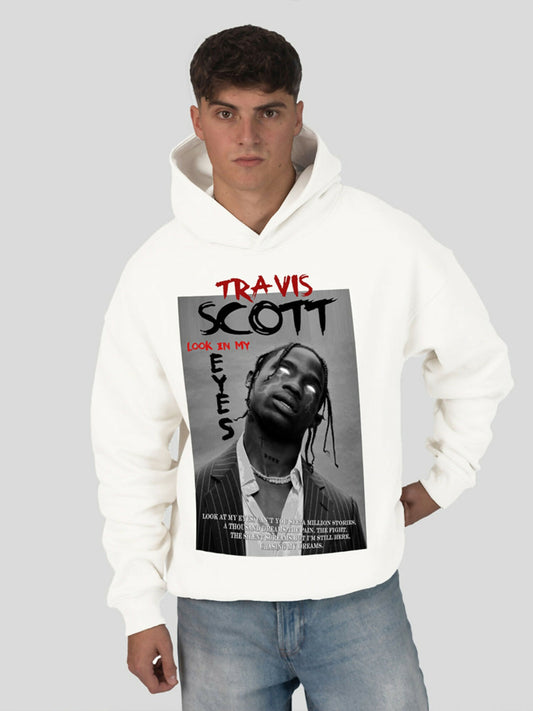 White Jupiter Oversized Travis Scott Printed Hoodie-14885