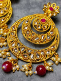 H&A Jewellery Indian Polki Gold with Semi-Precious Stone Earring