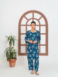 Stylish Collection Enchant Pret Linen Printed Co-Ord Set-Rose Teal
