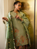 Hussain Rehar Basic Not Basic V Raw Silk Embellished Stitched 3-Piece Suit-Viridity