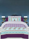 Salonika Printed 3 Piece King Bedsheet Set-99