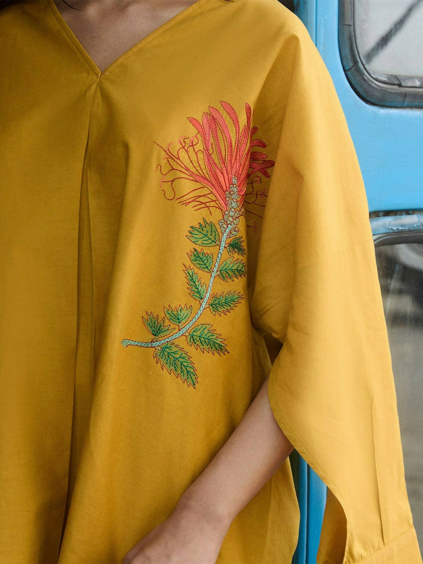 Jugnu by Hussain Rehar Cotton Embroidered Stitched 2-Piece Suit-Zinnia