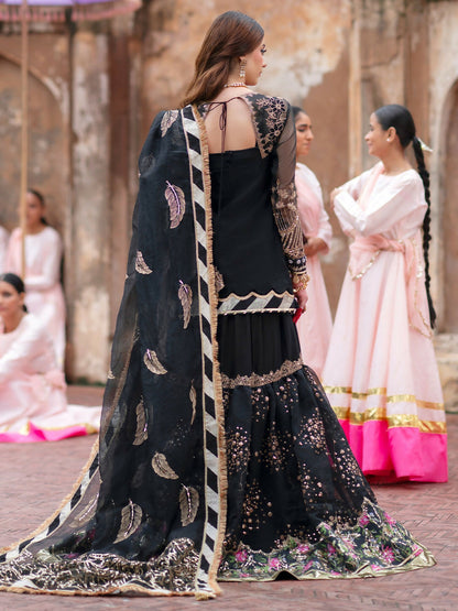 Parishay Ranibagh Luxury Formals Organza Embroidered Stitched 3-Piece Suit-Zariya