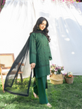 Panache Apparel Serenity Linen Embroidered Stitched Suit-Aarfa