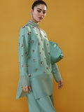 Hussain Rehar Basic Not Basic I Raw Silk Embellished Stitched 3-Piece Suit-Gladious