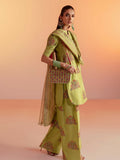 Hussain Rehar Candy Soap Raw Silk Embellished Stitched 3-Piece Suit-Platain