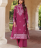 Panache Apparel Linen Embroidered Stitched Suit-Alara