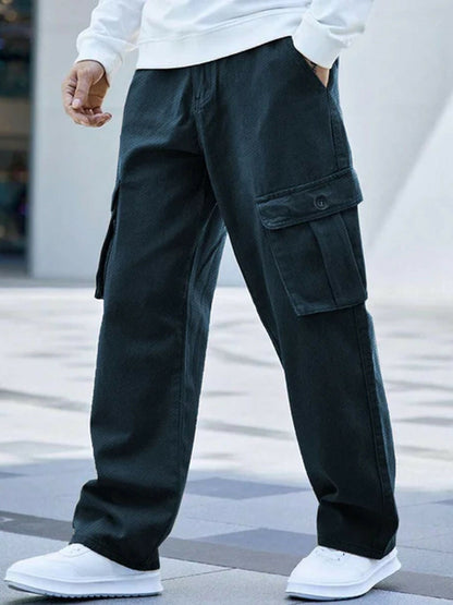 Jupiter Plain French Twill Cotton Cargo Trouser-14501