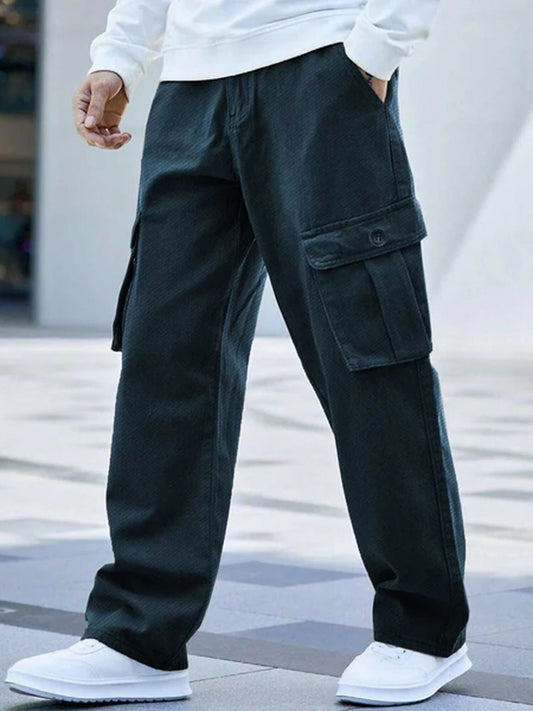 Jupiter Plain French Twill Cotton Cargo Trouser-14501