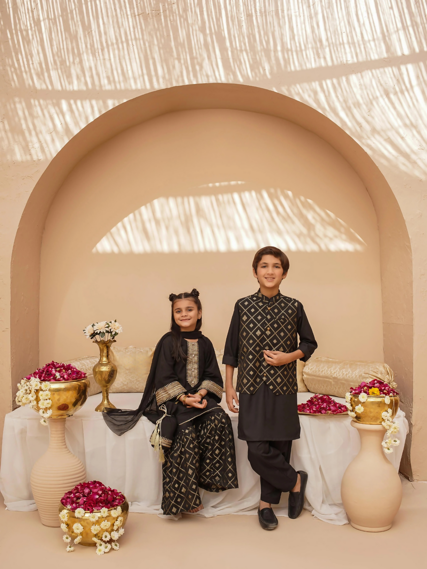 Kidoz Kloset Wash & Wear Kurta Pajama-Midnight Luxe-Boy