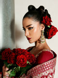 Hussain Rehar The Scent Luxury Pret SS'25 Raw Silk Embellished 3-Piece Suit-Zephira