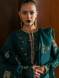 Hussain Rehar Basic Not Basic V Raw Silk Embellished Stitched 3-Piece Suit-Verdure