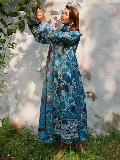 Parishay Rang e Sarma Khaddar Embroidered Stitched 3-Piece Suit-SAR-01