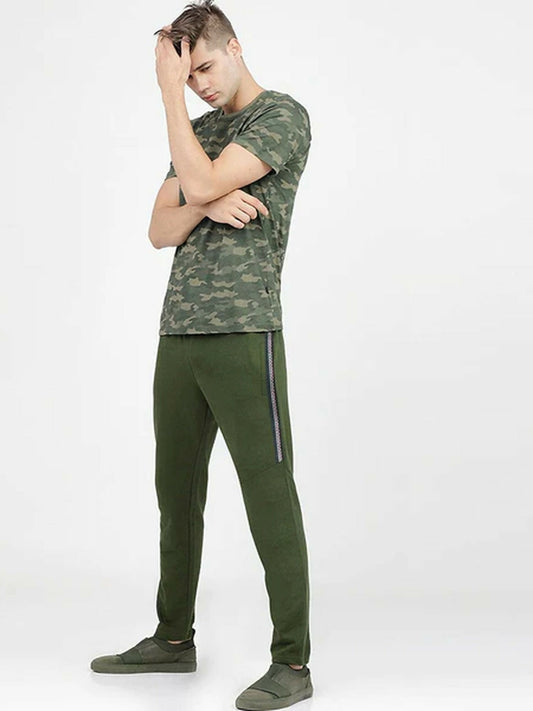 Funky's Plain Temper Terry Tape Fashion Prime Trousers-12747