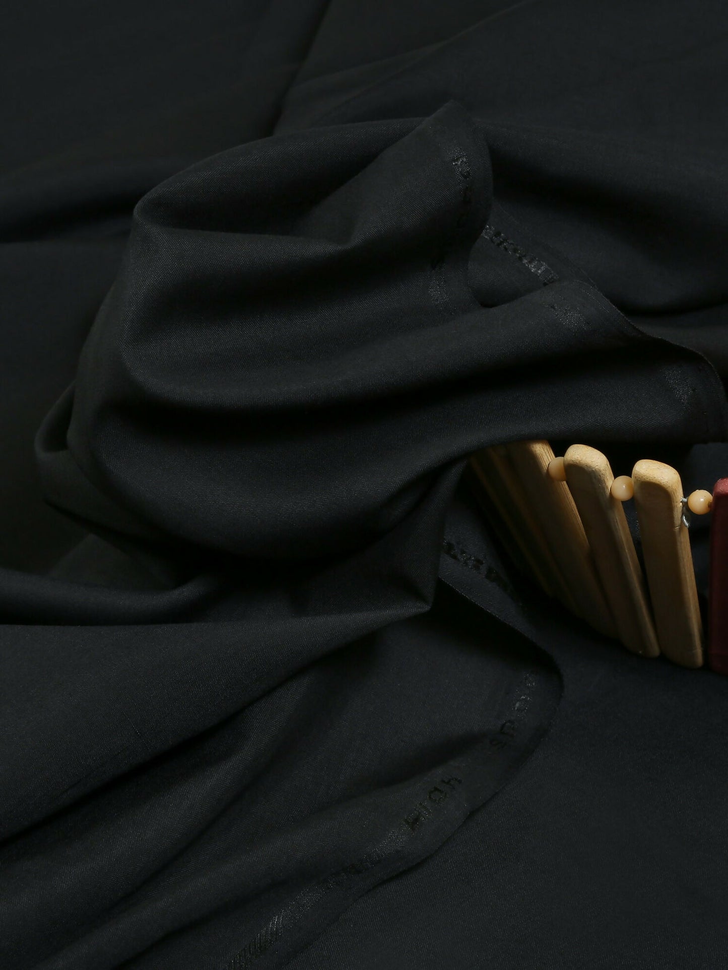 Black Fabrich Men Embroidered Wash N Wear Unstitched Shalwar Kameez-GTS-SF-011