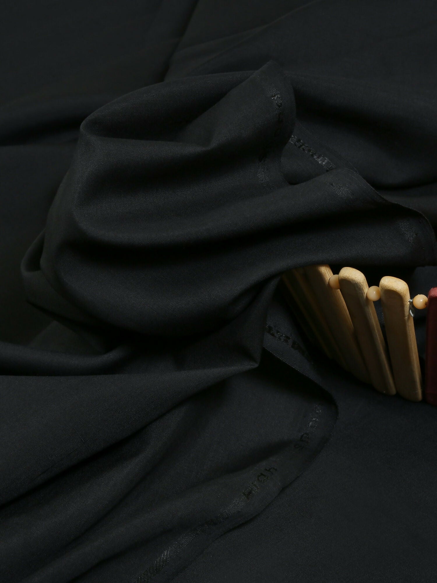 Black Fabrich Men Embroidered Wash N Wear Unstitched Shalwar Kameez-GTS-SF-011