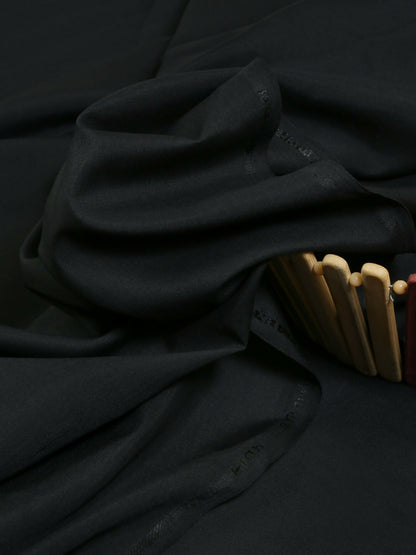 Black Fabrich Men Embroidered Wash N Wear Unstitched Shalwar Kameez-GTS-SF-011