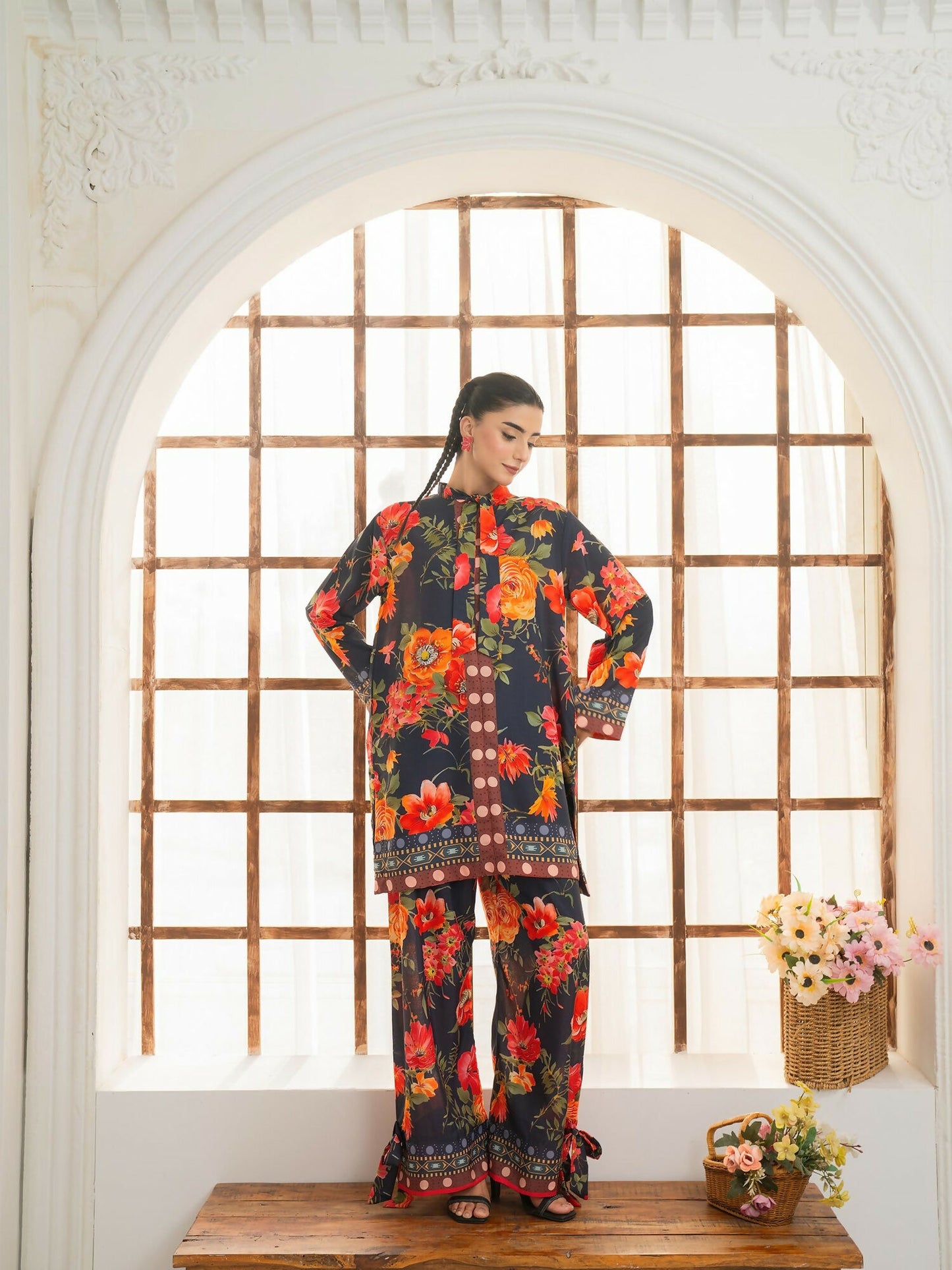 Panache Apparel Florise Lawn Printed Stitched Suit-Floral Mystery