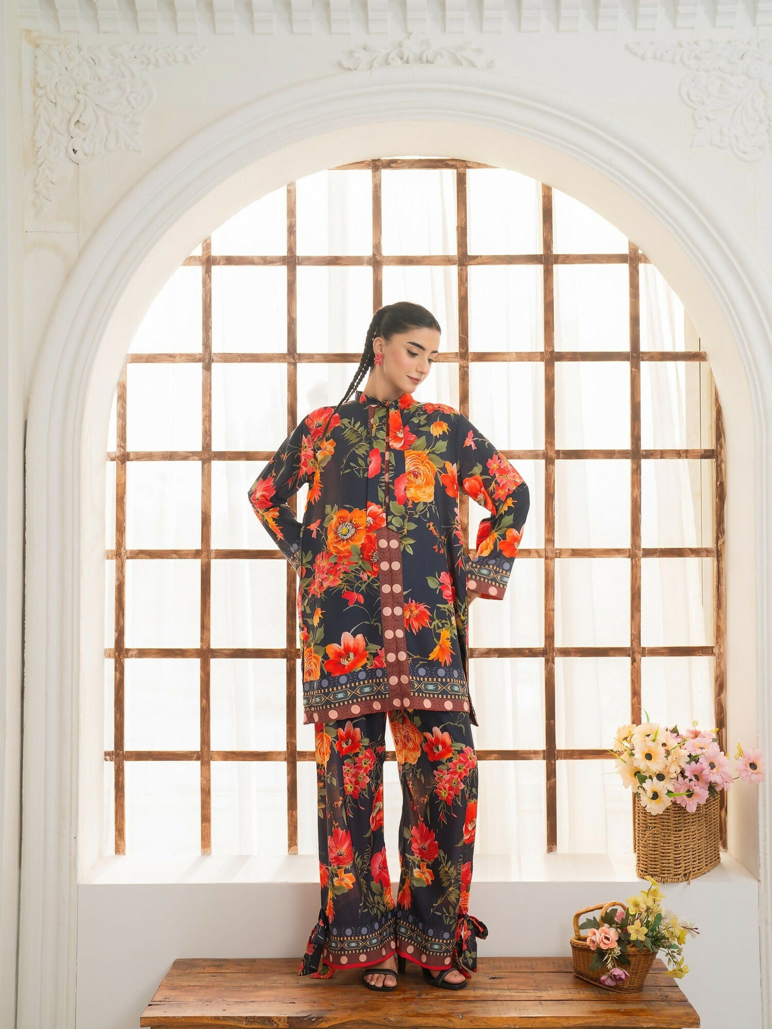 Panache Apparel Florise Lawn Printed Stitched Suit-Floral Mystery