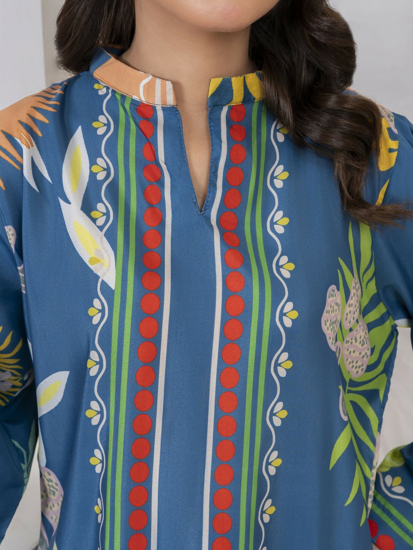 Stylish Collection Lawn Printed Stitched 3-Piece Suit-Rukhsar Zinc