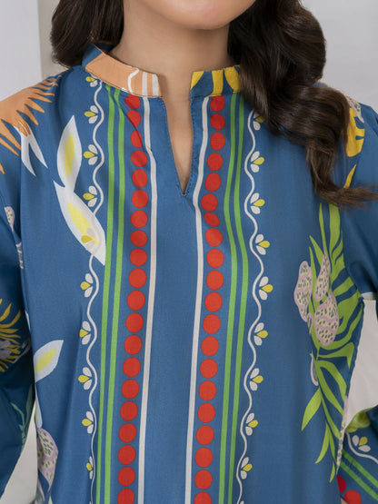 Stylish Collection Lawn Printed Stitched 3-Piece Suit-Rukhsar Zinc