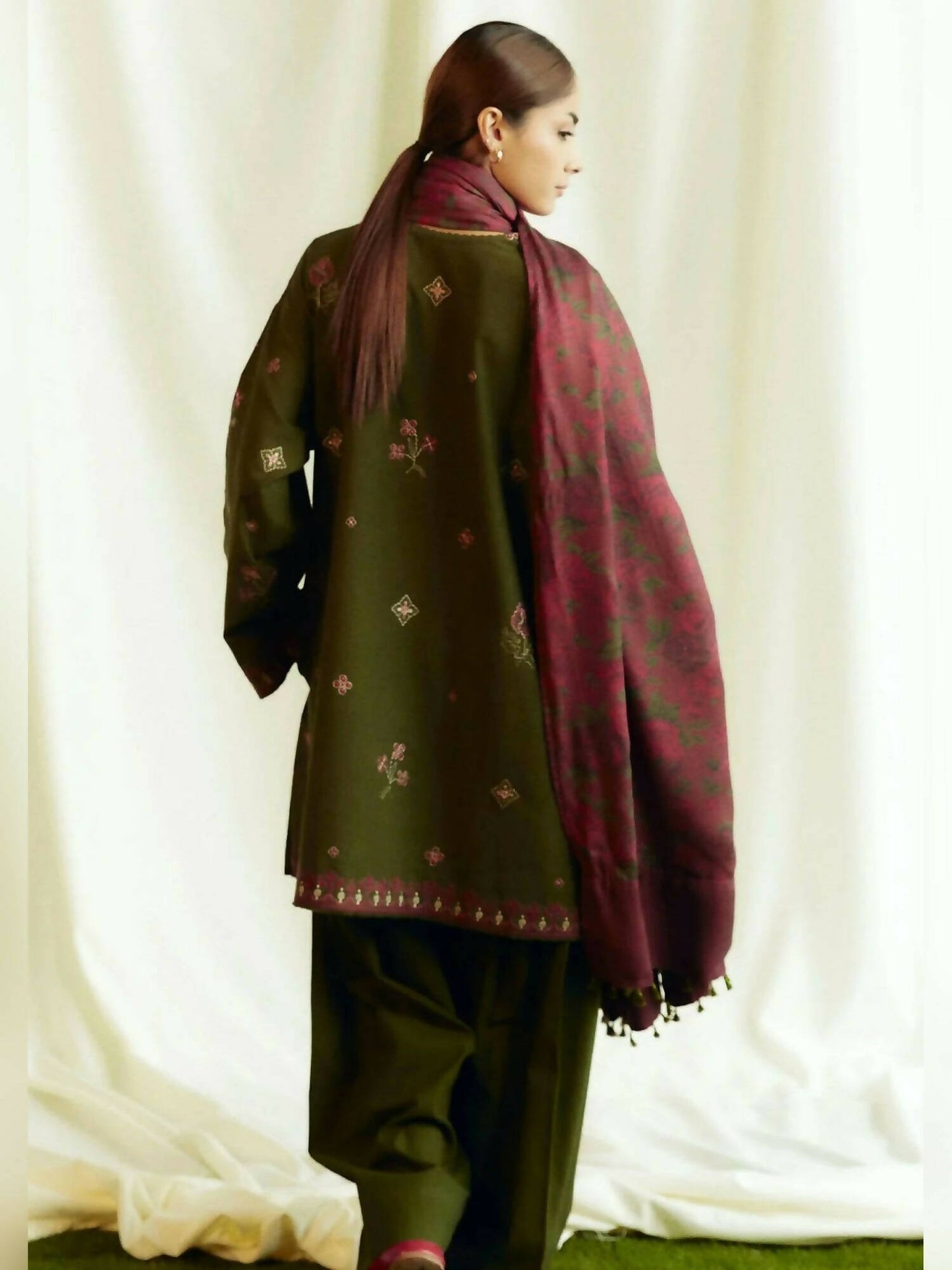 COCO by Zara Shahjahan Karandi Embroidered Unstitched-3-Piece-Suit-Amethyst-8B