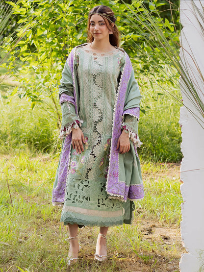 Parishay Winterwood Tales Khaddar Embroidered Unstitched 3-Piece Suit- WW - 09