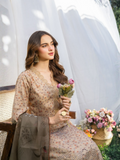 Panache Apparel Serenity Lawn Embroidered Stitched Suit-Desert