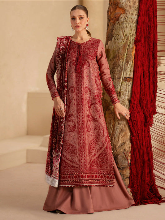 Binilyas Saqqara Kotrai Embroidered Unstitched 3-Piece Suit-161-B