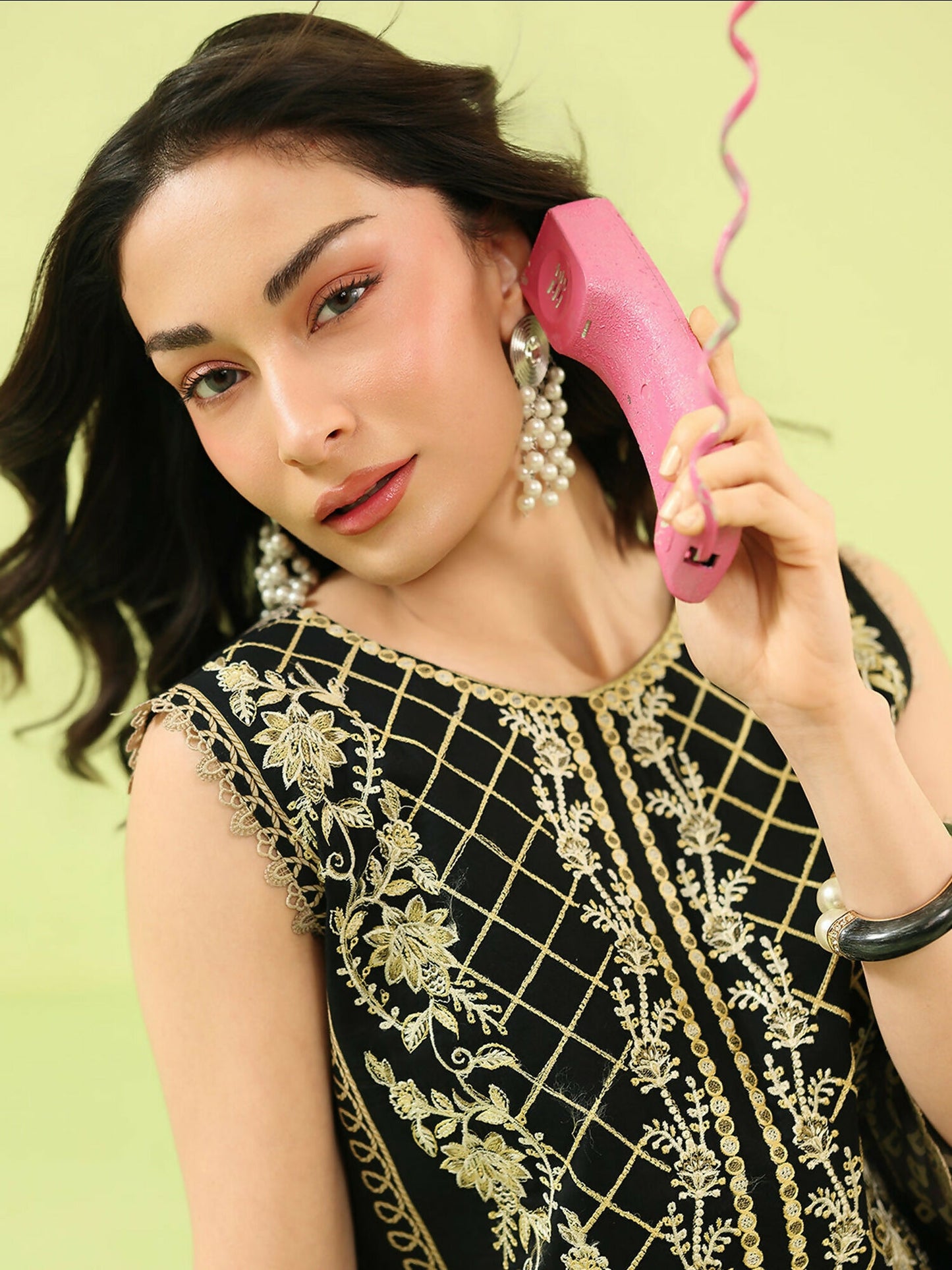 Black Mahnur Anaya Vol.2 Lawn Embroidered Stitched 3-Piece Suit-AN-2-14