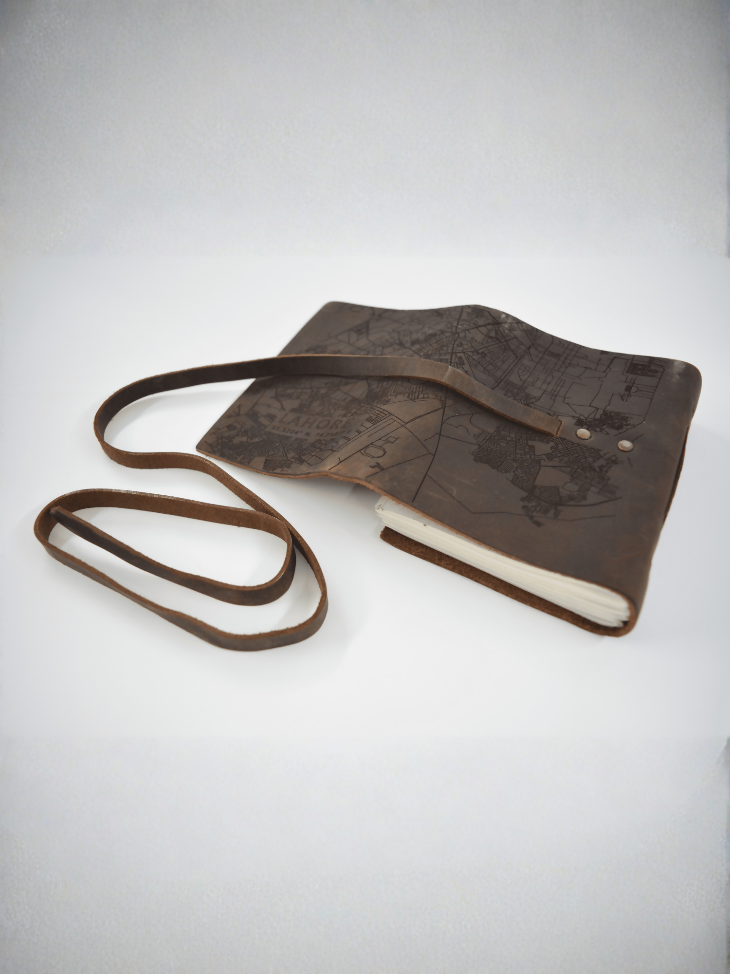 MappedPK Lahore Mapped Leather Journal
