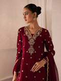 Allure By IH Be-My-Guest Thai Silk Embroidered Stitched 3-Piece Suit-Burberry