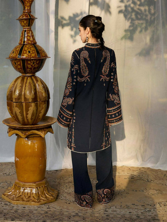 Jugnu By Hussain Rehar AW'25 Edit I Karandi Embroidered Stitched 2-Piece Suit-Bani