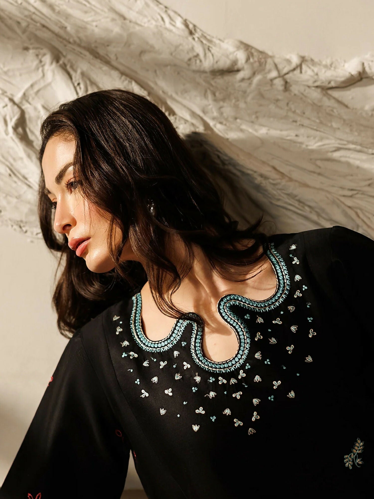 Panache Apparel Mistfall Ramadan Edit Cotton Embroidered Stitched Suit-Chroma