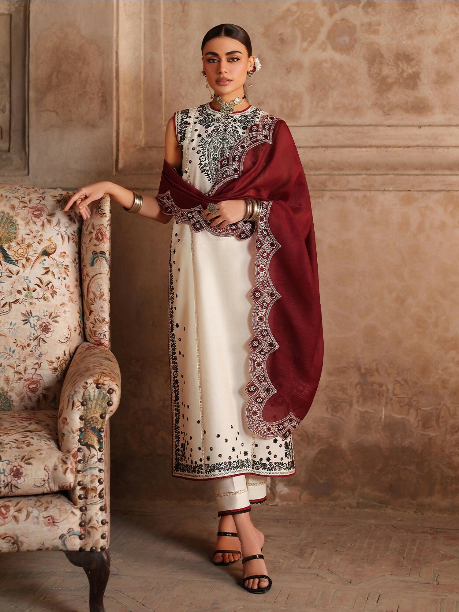Binilyas Suroor Eid Pret'26 Lawn Embroidered Stitched 3-Piece Suit-245-A