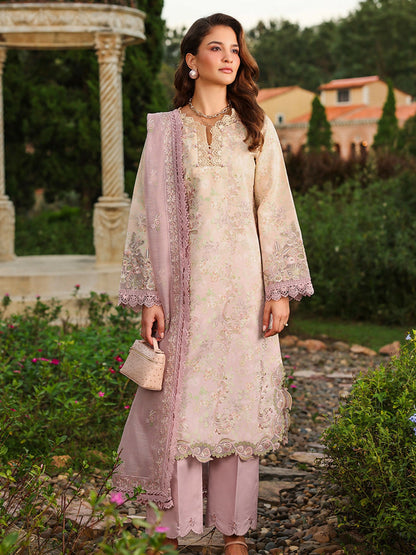 Rang Rasiya Florence Summer Edit'26 Lawn Embroidered Unstitched 3-Piece Suit-Haneen