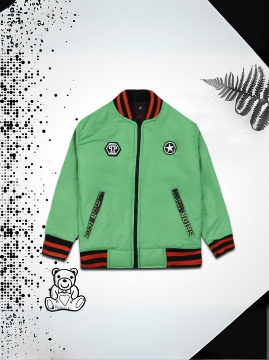 Polyester parachute puffer jacket with lightweight polyester padding, quilted design, and warm winter insulation.