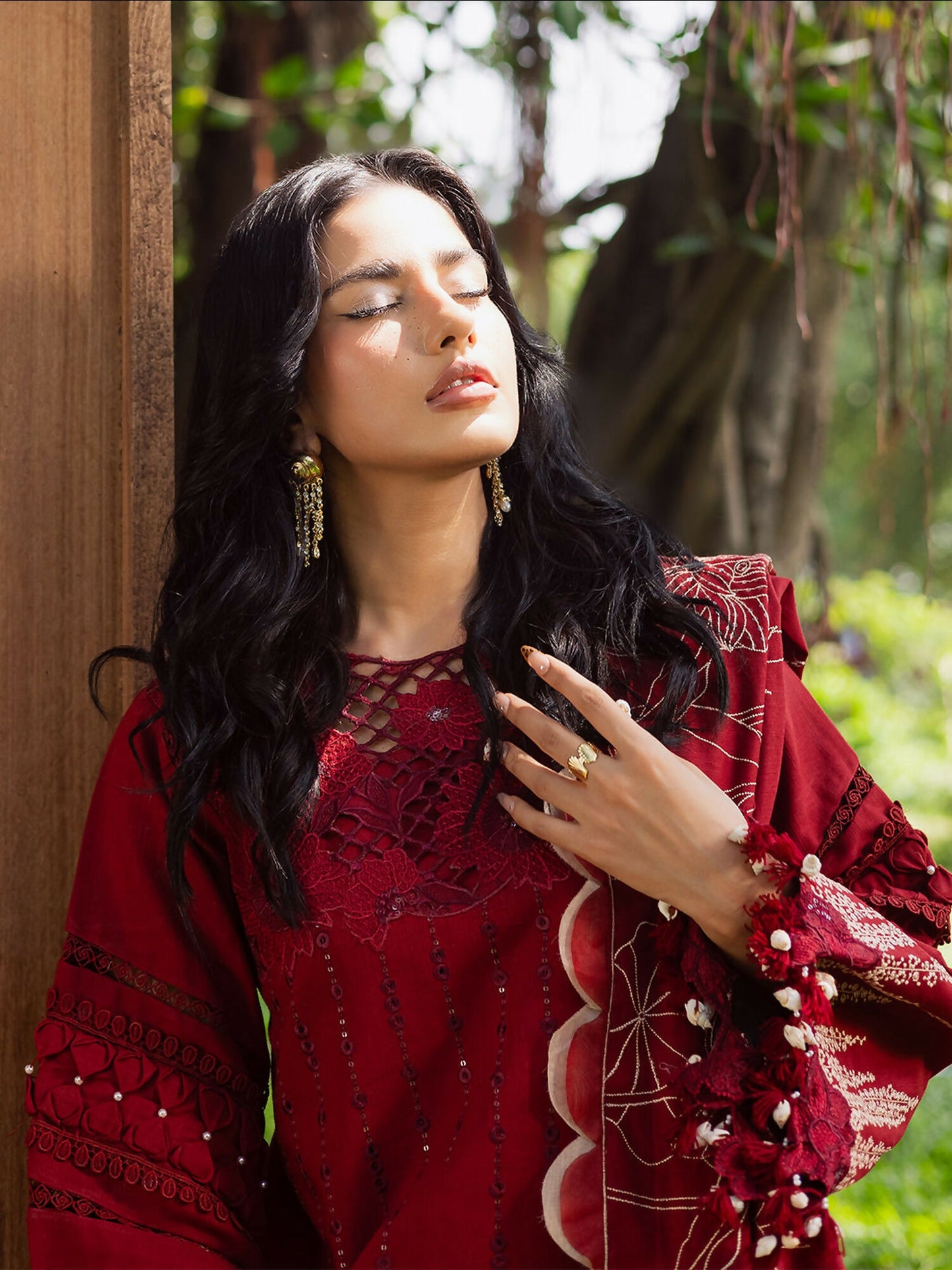Parishay Winterwood Tales Khaddar Embroidered Unstitched 3-Piece Suit- WW - 03